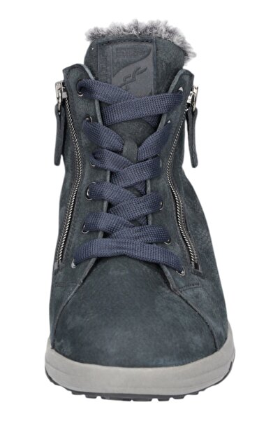 Waldläufer Damen Low Sneaker Winterschuhe H-teresa Mid Top 961971 165 Grau 194 Bear Notte Leder Mit Eva & Hera