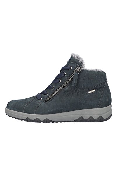 Waldläufer Damen Low Sneaker Winterschuhe H-teresa Mid Top 961971 165 Grau 194 Bear Notte Leder Mit Eva & Hera