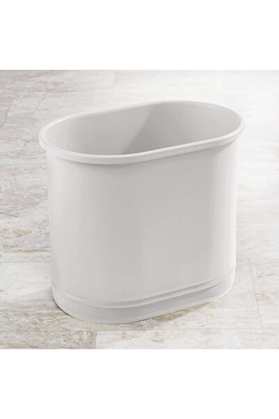 MDesign Waste Bin, Metal, Light Gray, 30.5 x 26 cm