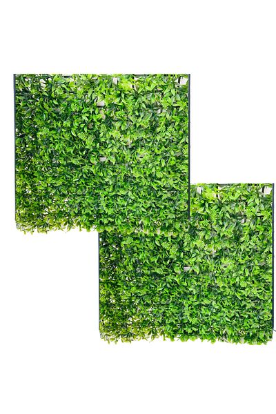 TodayShop Set 2 Panouri Decorative Artificiale de Perete, 40 x 60 cm Verde
