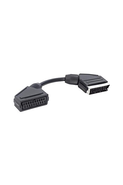 Powermaster Scart Scart Erkek-Dişi Ara Kablo 20 Cm Elektromer