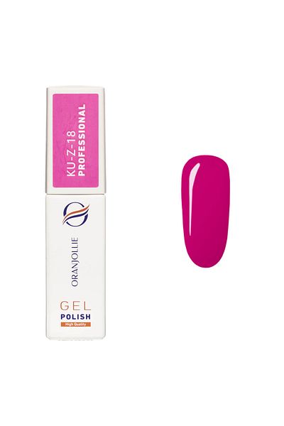 Intisimo Oja semipermanentă, profesională, ojă gel, cod KU-Z18, 12ml, lucioasă, roz violet