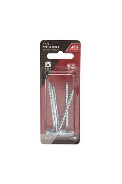 ACE Square Screw Hook (Pack of 5)