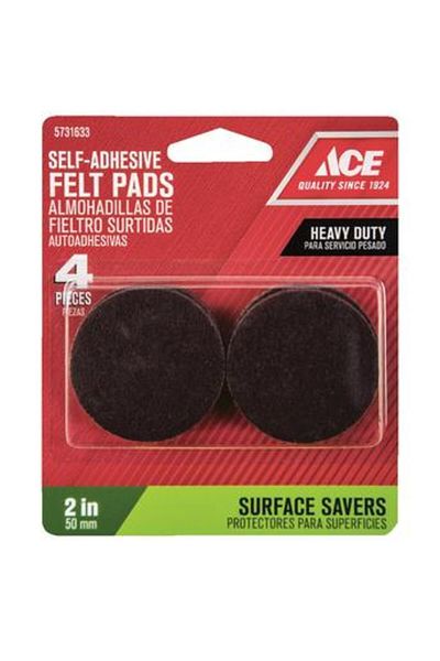 ACE Heavy Duty Self-Adhesive Felt Pads Pack (5 cm, 4 Pc.)