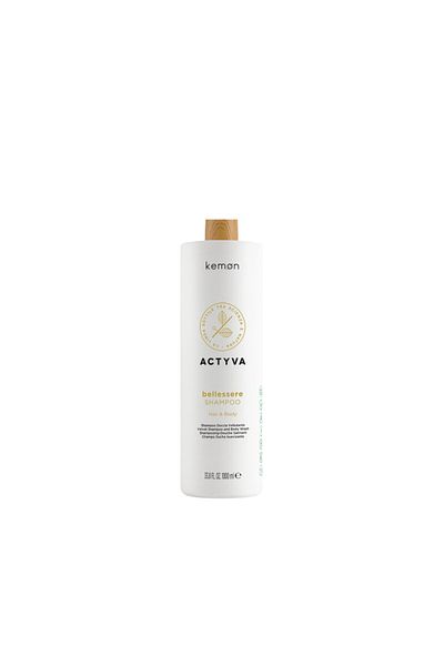 Kemon Actyva Bellessere Hair and Body Shampoo, Shampoo, 1000 ml