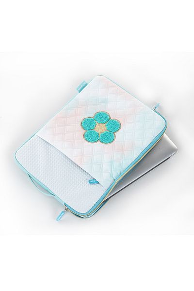 Eazy Kids iPad Sleeve - Daisy Flower Green