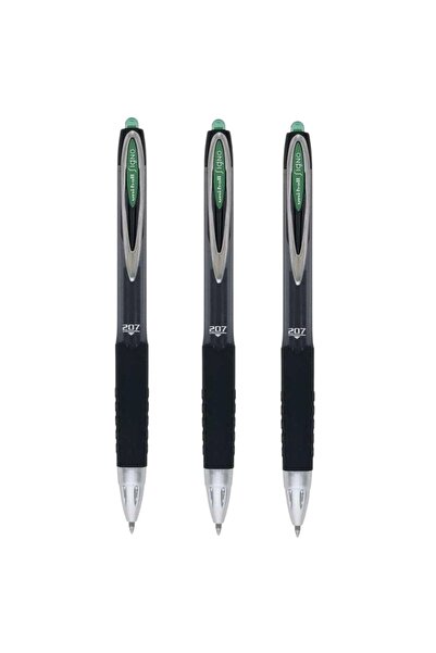 UNİ-BALL UNİBALL SİGNO 207 0.7 MEKANİK JEL KALEM YEŞİL ( Üç Adet )