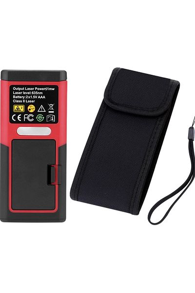 Blow Laser Rangefinder Blow with LED Display, Built-in Bubble, Automatic Calibration, 50m Range