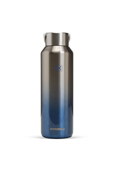 Hydrobrew Vacuum Insulated Water Bottle, 710ml, Silver