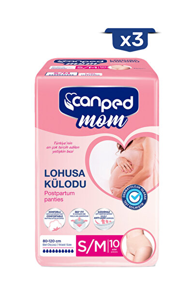 Canped Mom Lohusa Külodu S/M 3 Paket 30 Adet