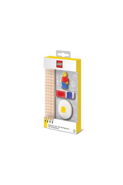 LEGO LEGO set with a minifigure, 4 pencils, 1 topper, 1 sharpener,