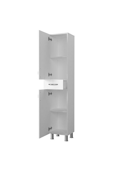 UnicUtil UnicUtil Bathroom/Kitchen Organizer Cabinet, 35 x 32 x 179 cm, White