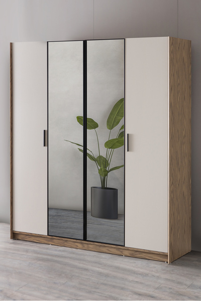 Setay Gardırop, Yaşam 4 Kapaklı Aynalı Dolap