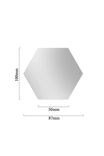 OEM Set de 24 de autocolante de perete cu oglinzi hexagonale, impermeabile, design interior, ușor de aplicat