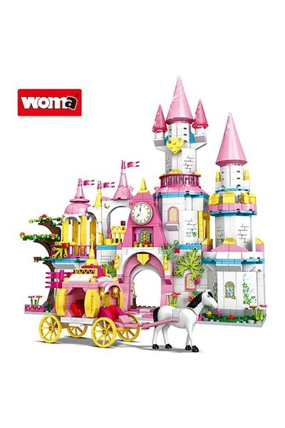 WOMA Woma Toys® Building Set – Swan Lake Castle, 1,000 Pieces