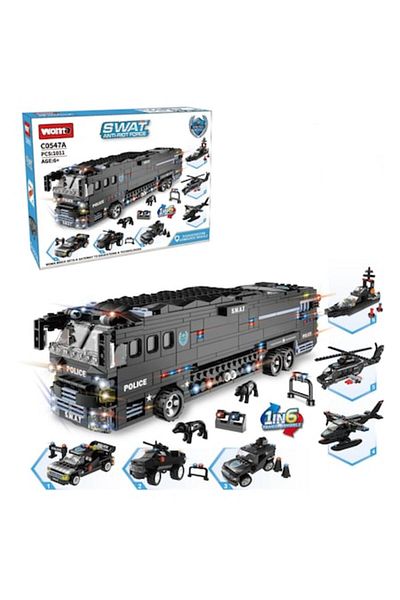 WOMA Construction Set Woma Toys® – SWAT 6 in 1, 1,011 Pieces