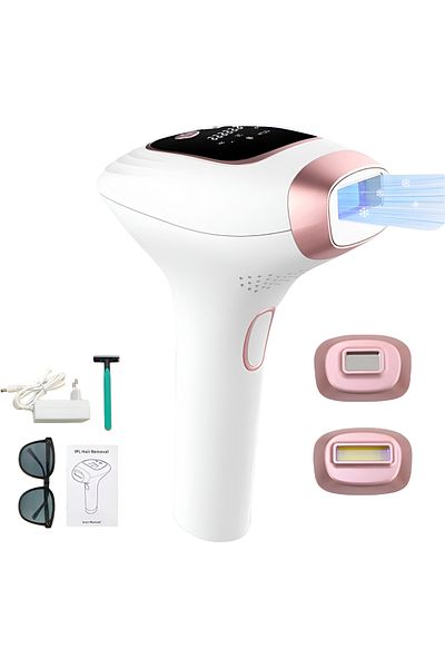 StfTauc IPL Epilator, Permanent Painless Hair Removal, 9 Levels, HR/SC/RA Modes, 999,999 Pulses