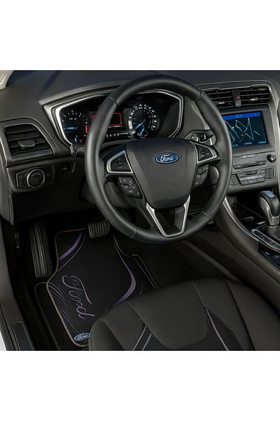 Generic FORD Universal Car Mats – Elegant Black Design 4 Pieces