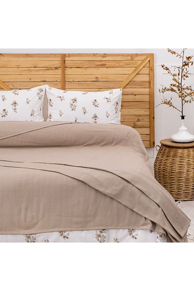 Schafer Home Hera Double Pique Set 4 Pieces-Beige