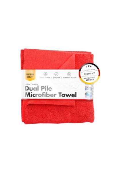 Chemicalworkz Πετσέτα διπλού πέλματος, 350 GSM, 40x40 cm Κόκκινη