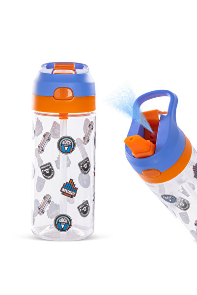 Eazy Kids زجاجة مياه سكيتر تريتان مع بخاخ سعة 500 مل - أزرق