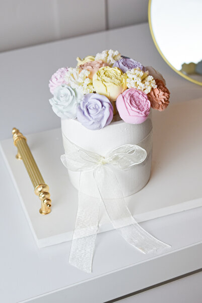 LALEZEN HOME SAKSILI RENKLI BETON ÇİÇEK BUKETİ