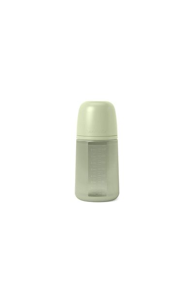 Suavinex Silicone baby bottle, 240ml, Color Essence SX Pro medium flow, green