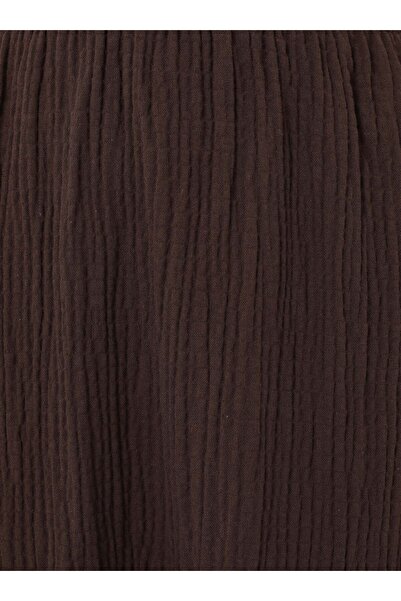 Benin Cotton Muslin Skirt - Brown - Benin