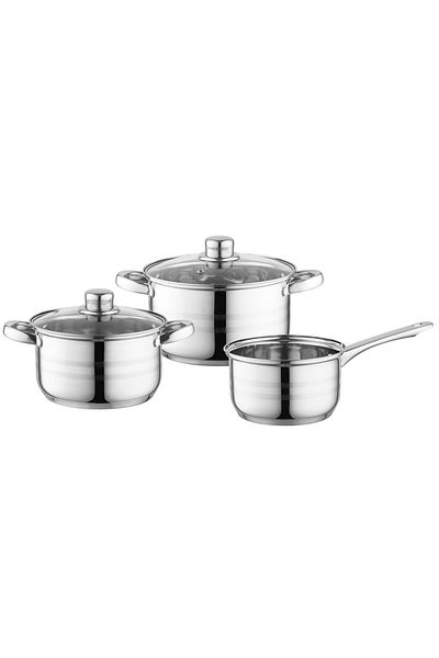 FLORINA Stark 5-piece stainless steel pot set 2/3/1.5 liters