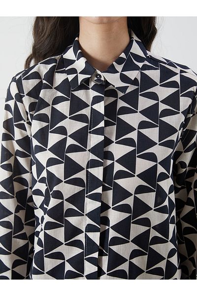 LC Waikiki New Season Patterned Women's Shirt Tunic - S5Mi10Z8