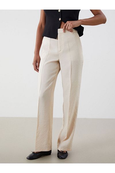 LC Waikiki New Season Modal Blend Women's Pleated Trousers - S5O264Z8
