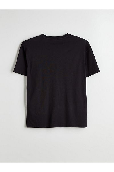 LC Waikiki New Season Crew Neck εμπριμέ χτενισμένο βαμβακερό ανδρικό Tisort - S5J854Z8