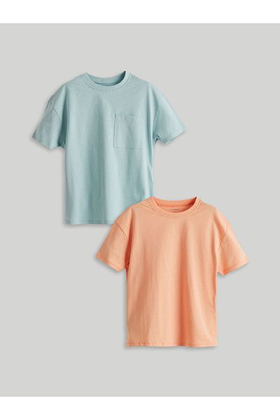 LC Waikiki New Season Crew Neck Basic Men's T-Shirt 2-Piece - S5Mm51Z1