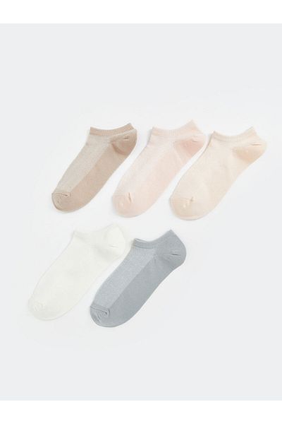 LC Waikiki New Season Patterned Women's Booties Socks 5-Piece - S5Dd13Z8