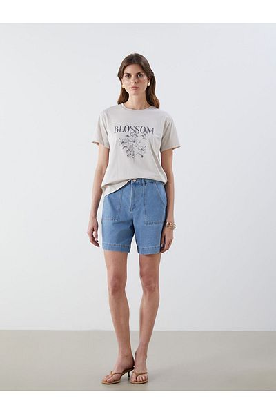LC Waikiki New Season Crew Neck Printed Women's T-Shirt - S5Il96Z8