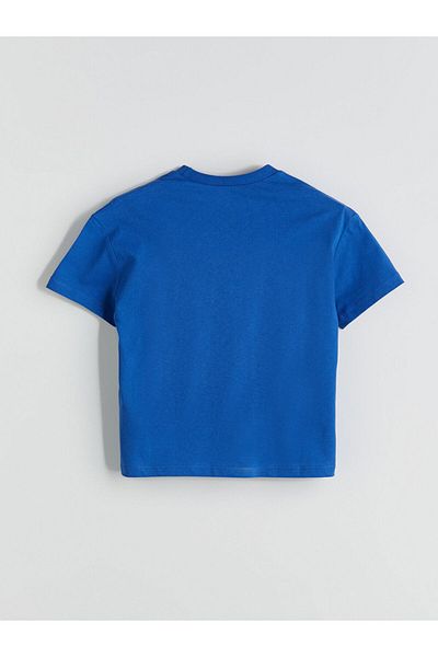 LC Waikiki Tricou pentru băiat cu imprimeu cu gât crew de sezon nou - S5IU76Z1