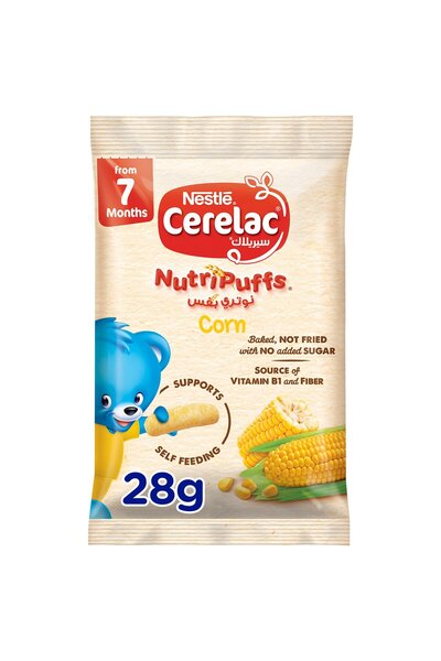 Cerelac Nestle Cerelac Corn Nutri Puffs 28 gNutritious Crunchy Snack for Babies