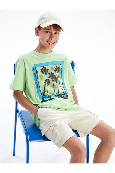 LC Waikiki Νέα σεζόν Crew Neck Boy's Tisort - S5EI21Z4
