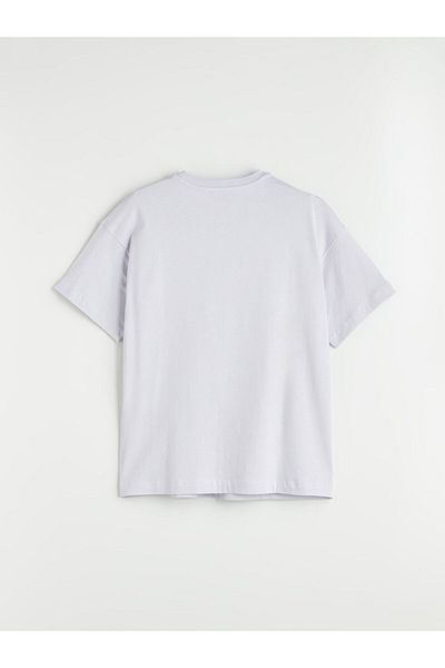 LC Waikiki Νέα σεζόν Crew Neck Printed Oversize Γυναικείο Tisort - S5NY86Z8