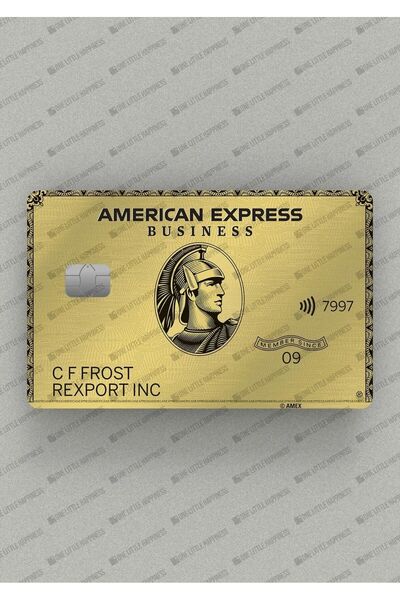 One Little Happiness American Express Gold Kredi Kartı & Akbil Sticker Kaplama