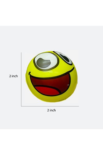 rexa Midmar Sponj Ball 2in Soft Foam Toy with Smiley Face Design