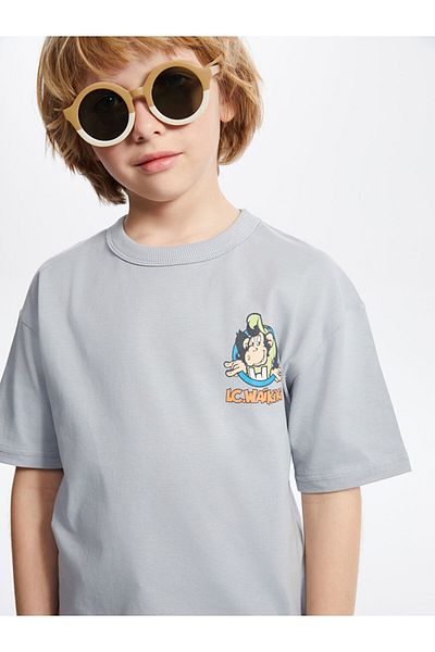 LC Waikiki New Season Crew Neck Nostalgic Monkey Printed Men's T-Shirt - S5H019Z4