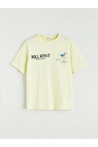 LC Waikiki Νέα σεζόν Crew Neck Boy's Tisort - S5DV57Z4
