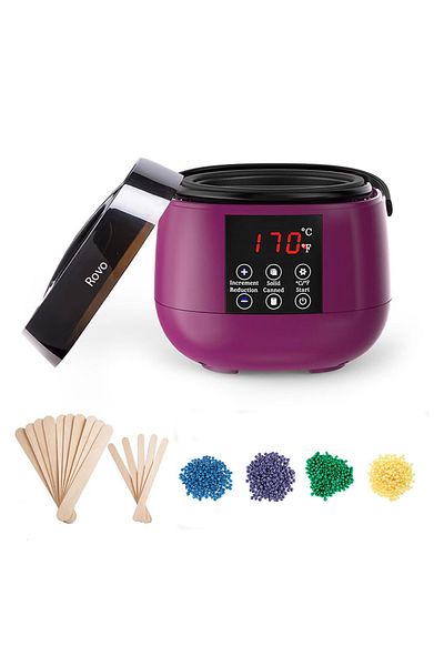 ROVO JEWELRY Rovo Waxing Kit Professional wax heater, LCD display, 500g wax, set of 20 spatulas