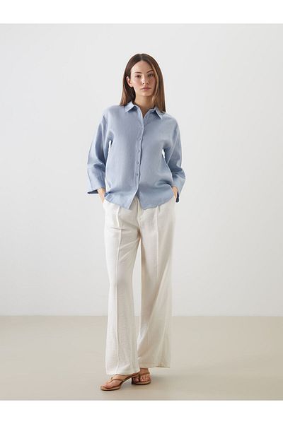 LC Waikiki New Season Linen Women's Shirt - S5Of42Z8