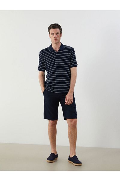 LC Waikiki Νέα σεζόν Polo Collar Striped Ανδρικό Tisort - S5J169Z8