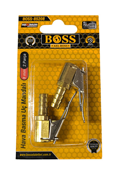 ÖZGÜN Lastik Şişirme Başlığı – Mandallı Hava Girişi Ucu (2'li Set)