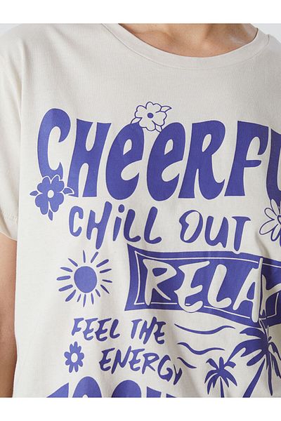 LC Waikiki Νέα σεζόν Crew Neck Printed Γυναικείο Tisort - S5FA91Z8