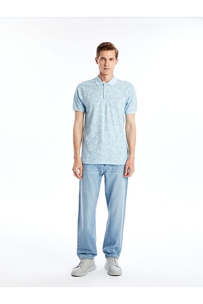 LC Waikiki Tricou pentru bărbați cu guler polo, cu mânecă scurtă, cu modele, sezon nou - S4OB60Z8