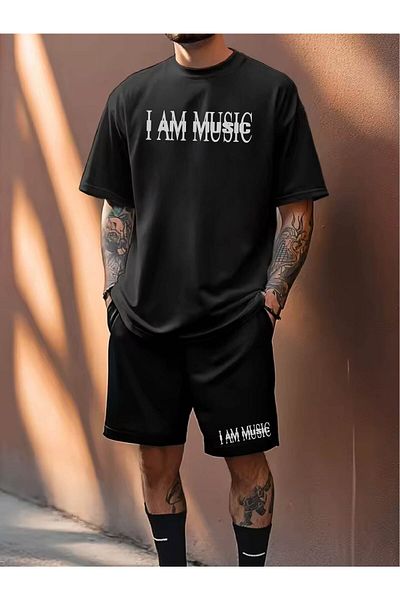 RawNox Combination Series T-Shirt/Shorts I Am Music Printed